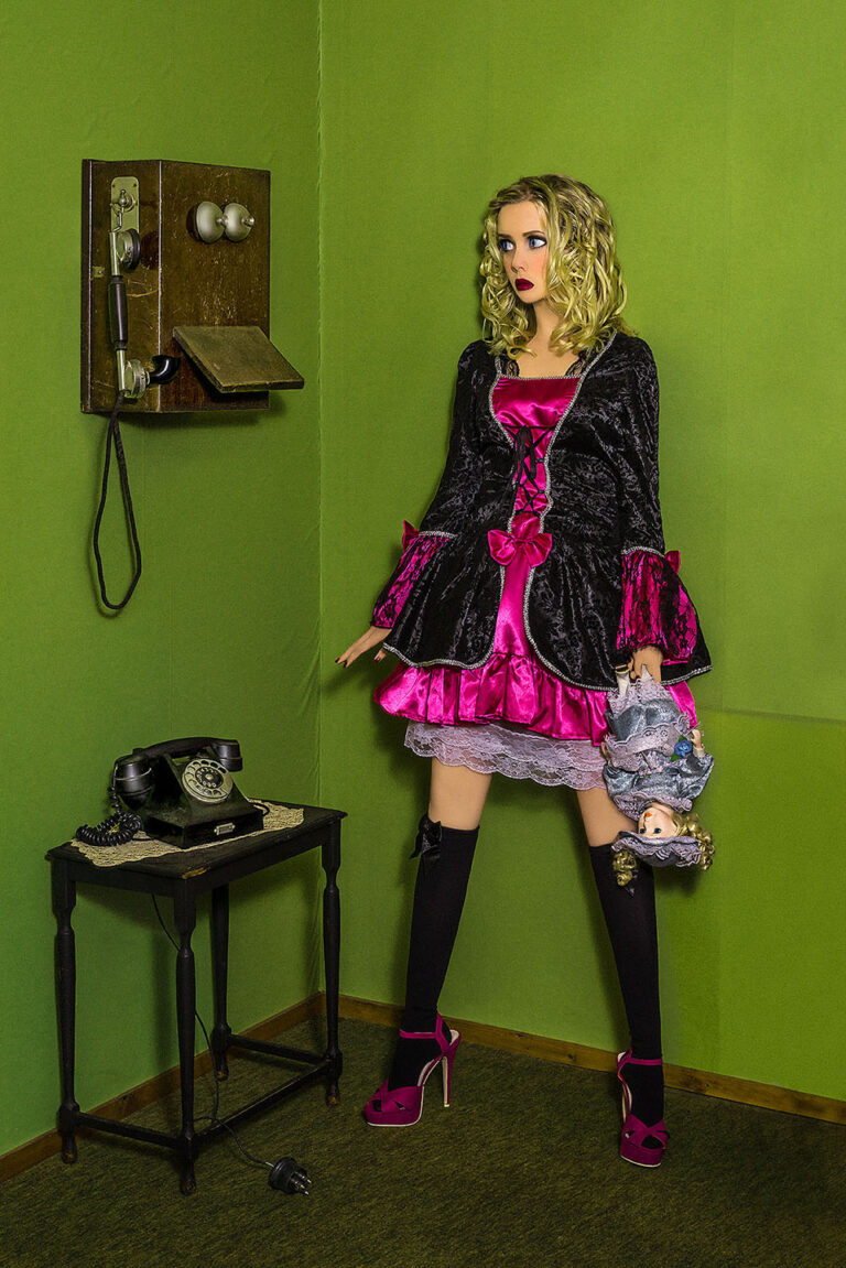 Surrealist Fine Art Photography by Irina Hurme, featuring staged scenes that explore memory, dependence and emotional tension. Part of the Galleria Green collection of limited edition Fine Art prints.